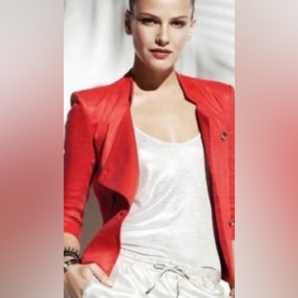 HELMUT LANG Cropped Linen Jacket